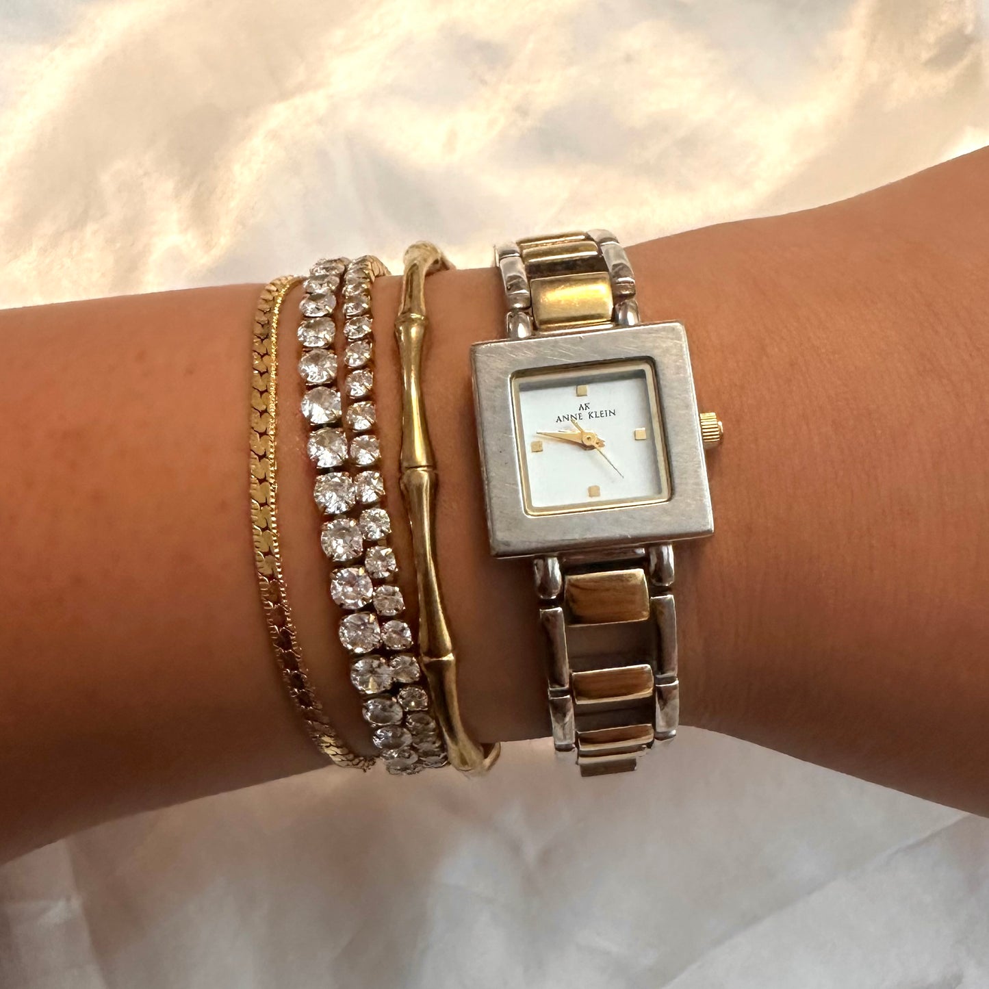 🪩💛 Classic Two Toned Square Face