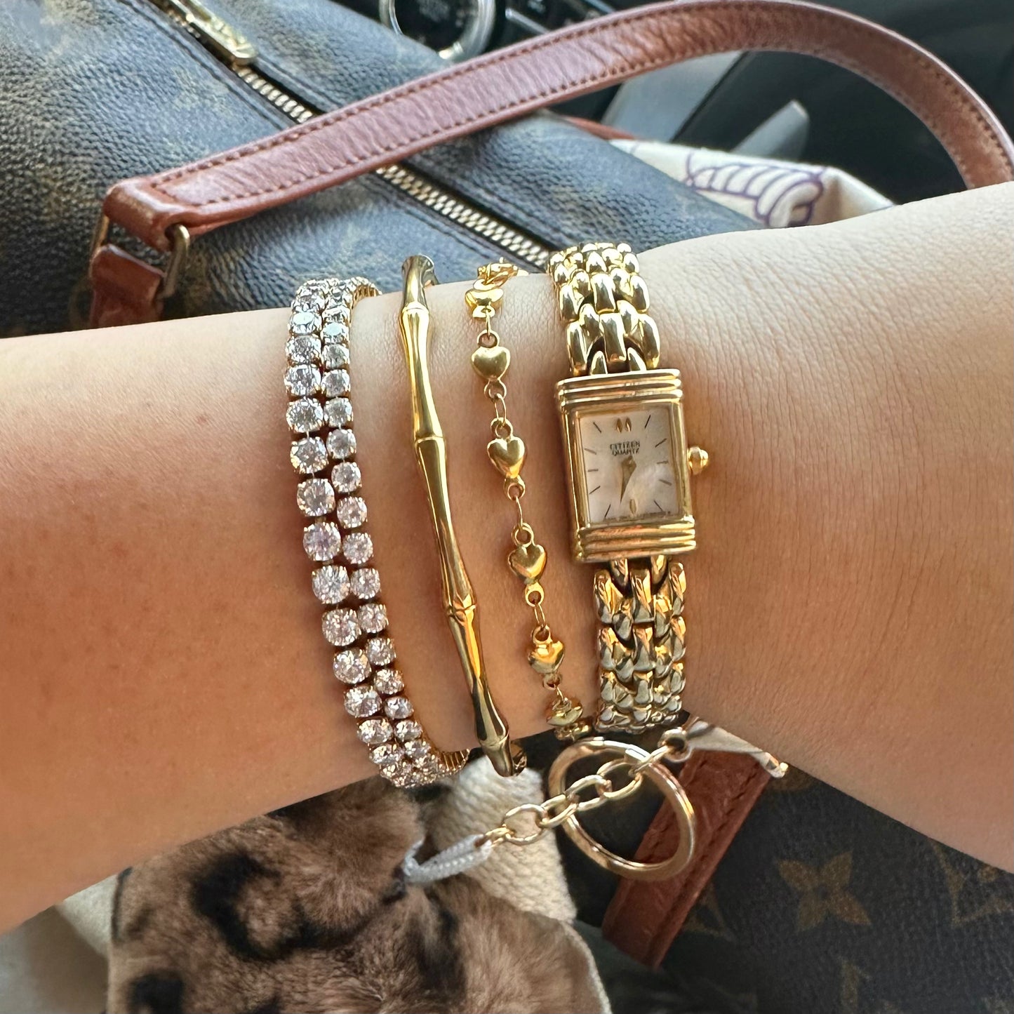 Classic Gold Bamboo Bangle