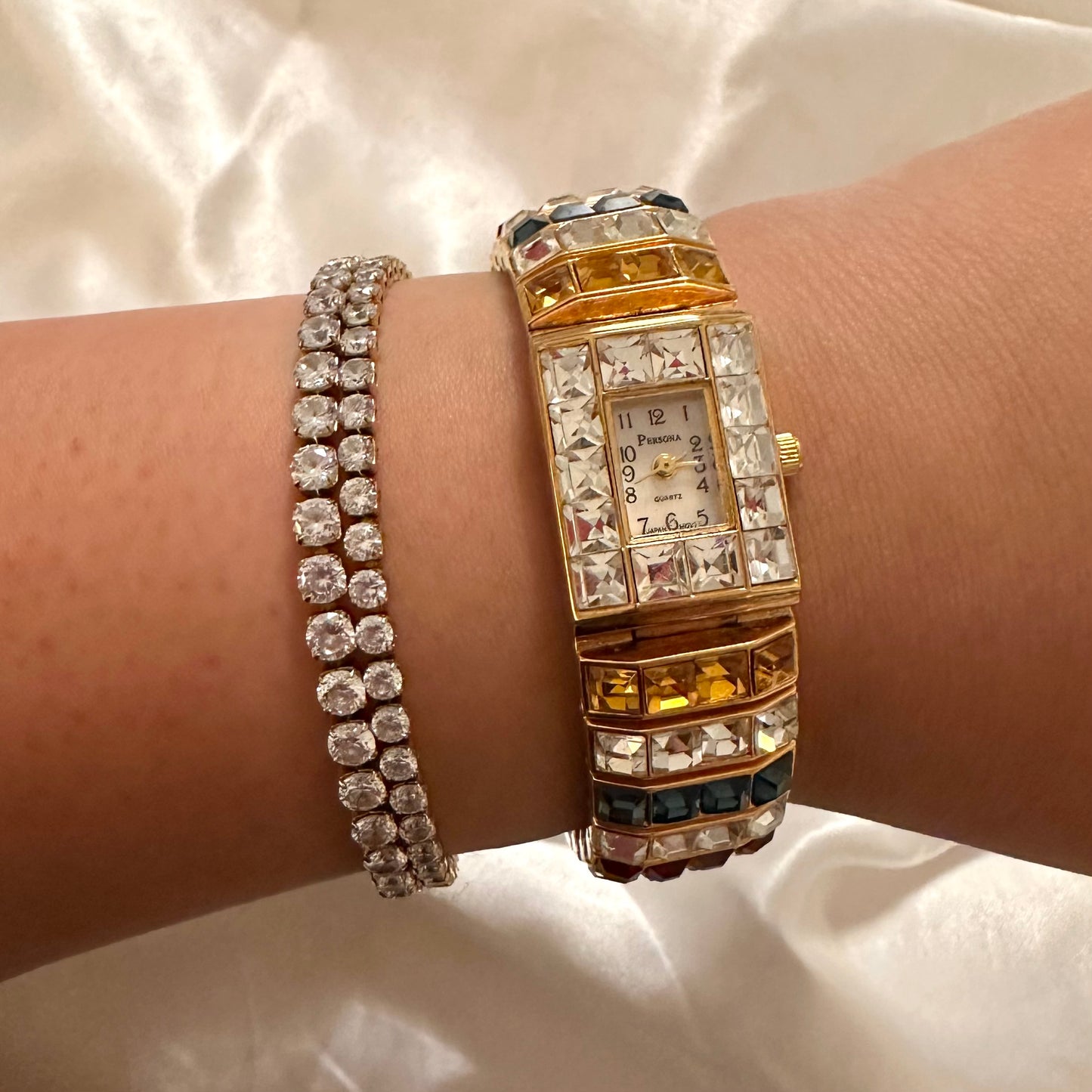 🧡 Rhinestone Rectangular Face