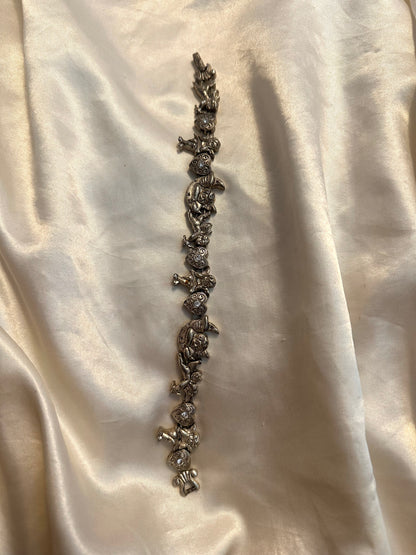 🩶 Cherub Sliding Charm Bracelet