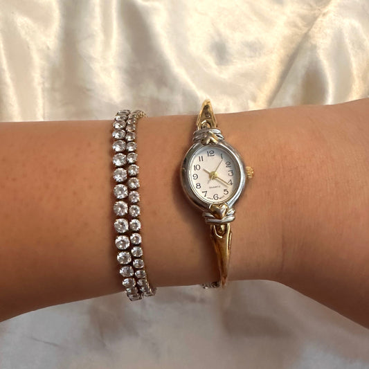 💛🩶 Dainty Two Tone Heart Detail