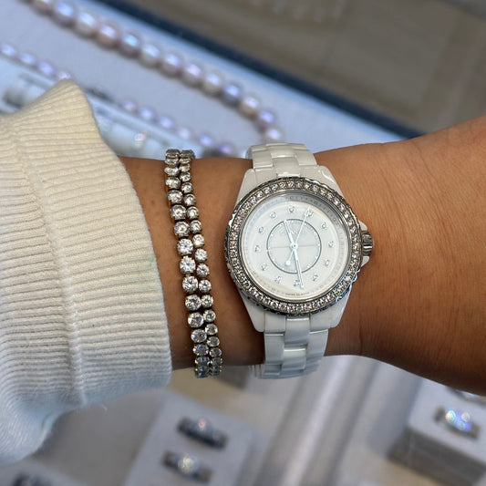 🤍 Authentic Chanel J12 29mm w/ Diamond Bezel